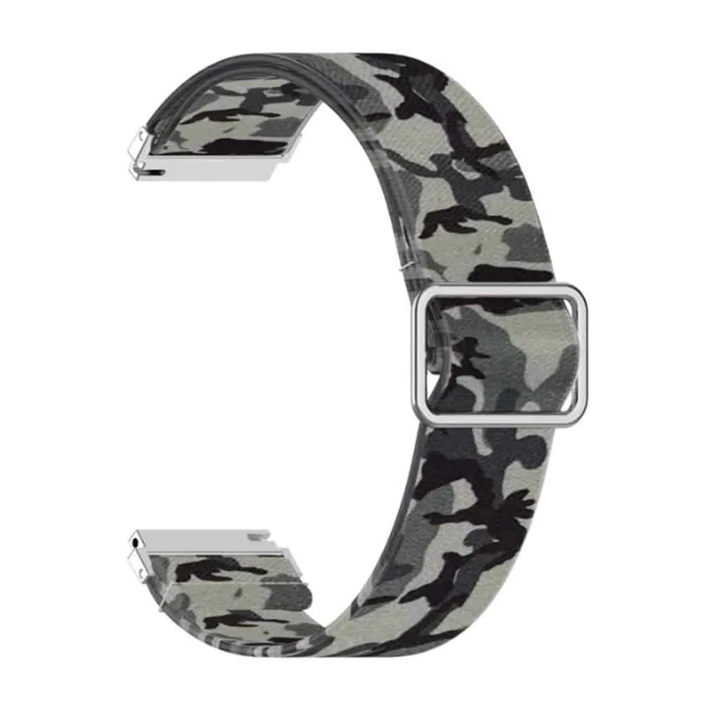 20mm Nylon Band for Galaxy watch 3/Active/2/ Gear s2/Sport - Camo Grey