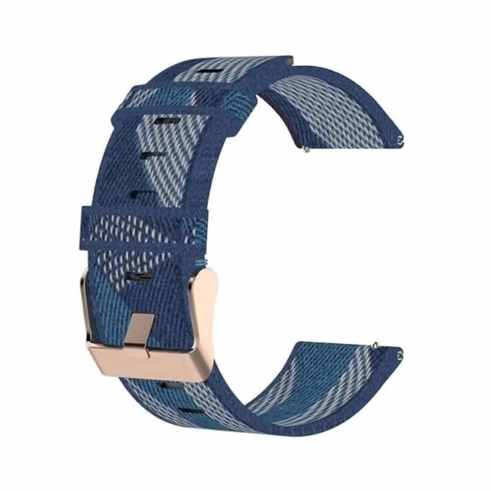 23mm Quick Release Nylon Strap - Navy Stripe