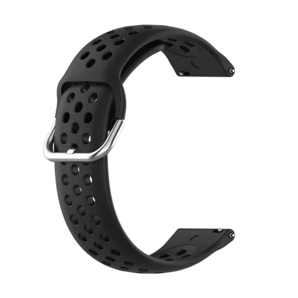 23mm Quick Release Silicone Strap - Black
