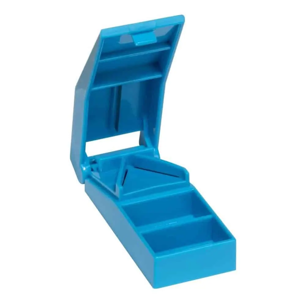 Heavy-Duty Travel-Sized Pill Splitter/Cutter & Storage Box