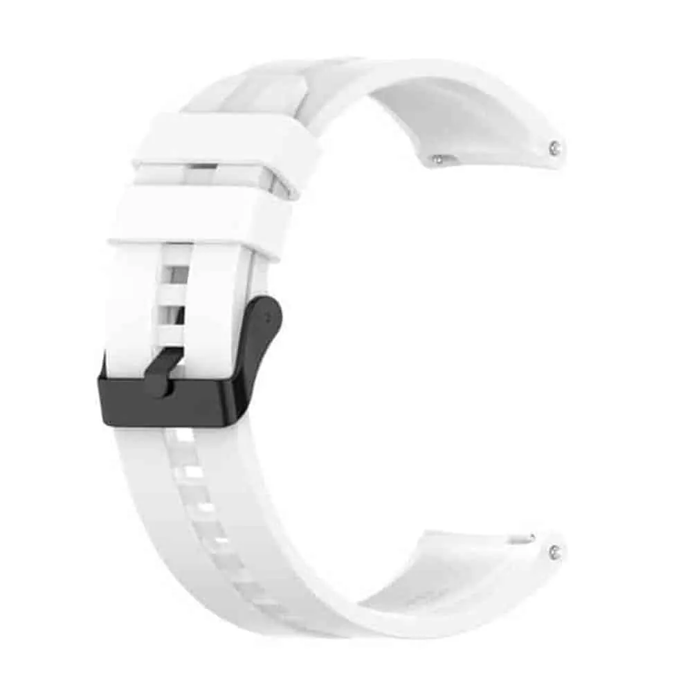 22mm Quick Release Silicone Strap - White, 1 Pack