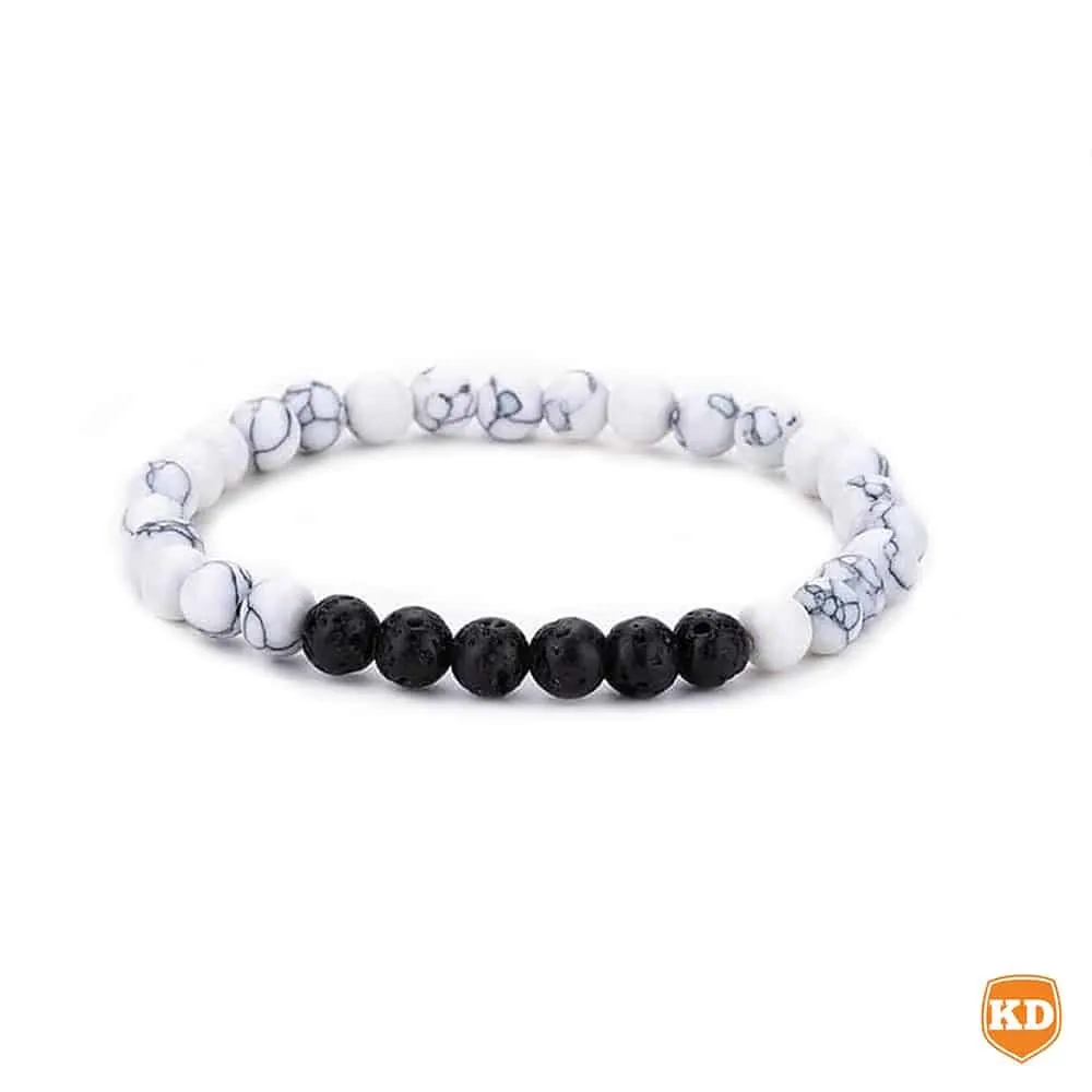 Essential Oil Diffuser Lava Stone Bead Bracelet - Serenity