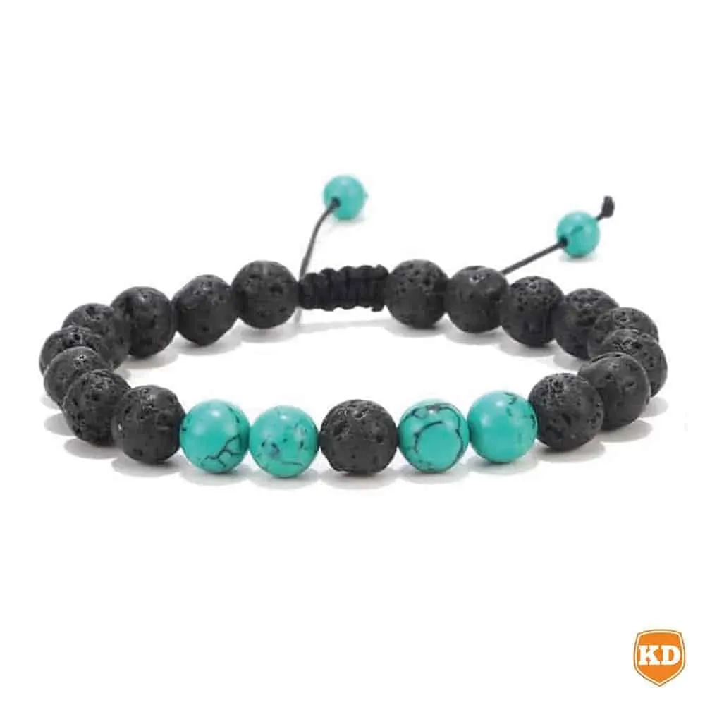 Essential Oil Diffuser Lava Stone Bead Bracelet - Peace