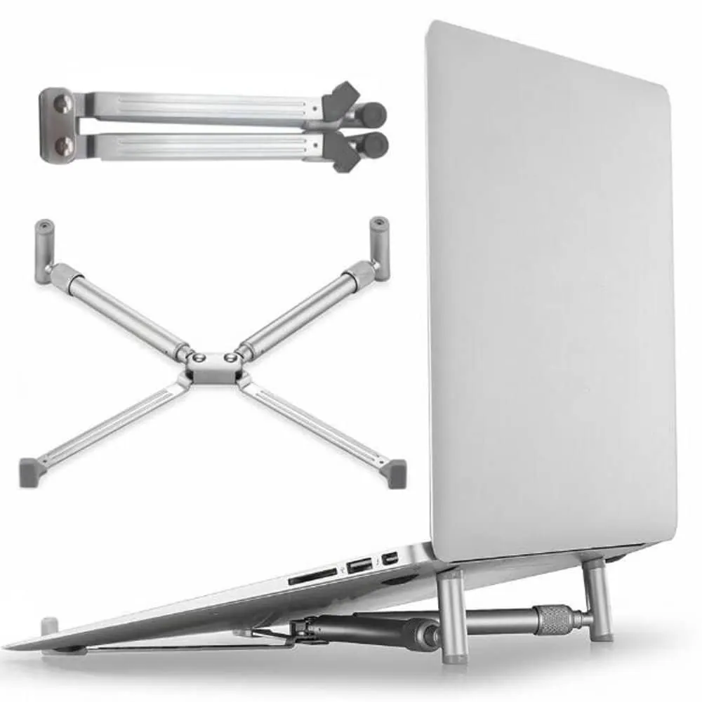 X-Shaped Adjustable Aluminium Ergonomic MacBook Laptop Stand
