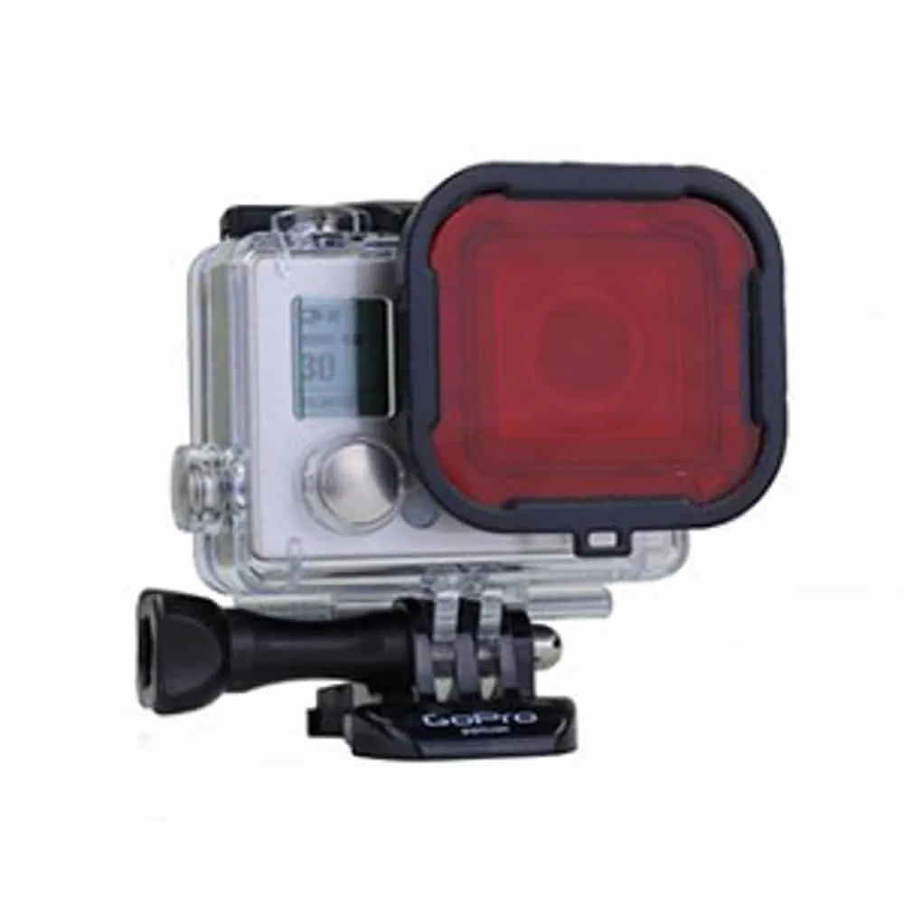Action Mounts Red Lens Underwater Video Camera Filter for GoPro Hero 3+
