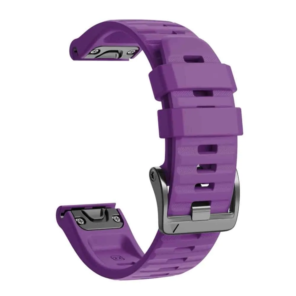 26mm EasyFit Silicone Straps for Garmin - Purple, 1 Pack