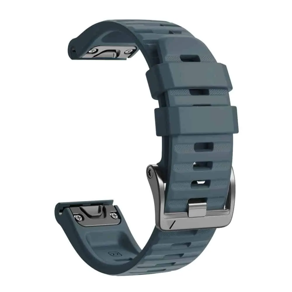 26mm EasyFit Silicone Straps for Garmin - Slate, 1 Pack