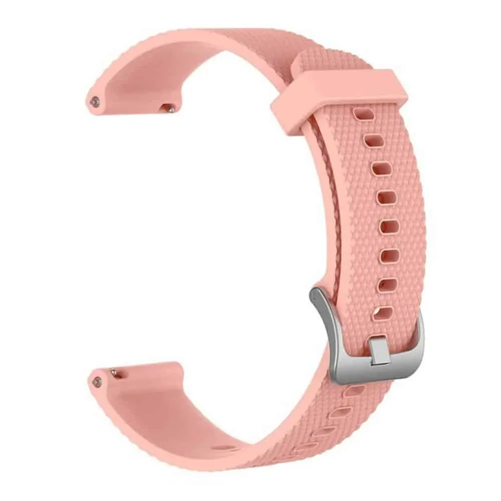 22mm Quick Release Silicone Strap - Pink, S/M