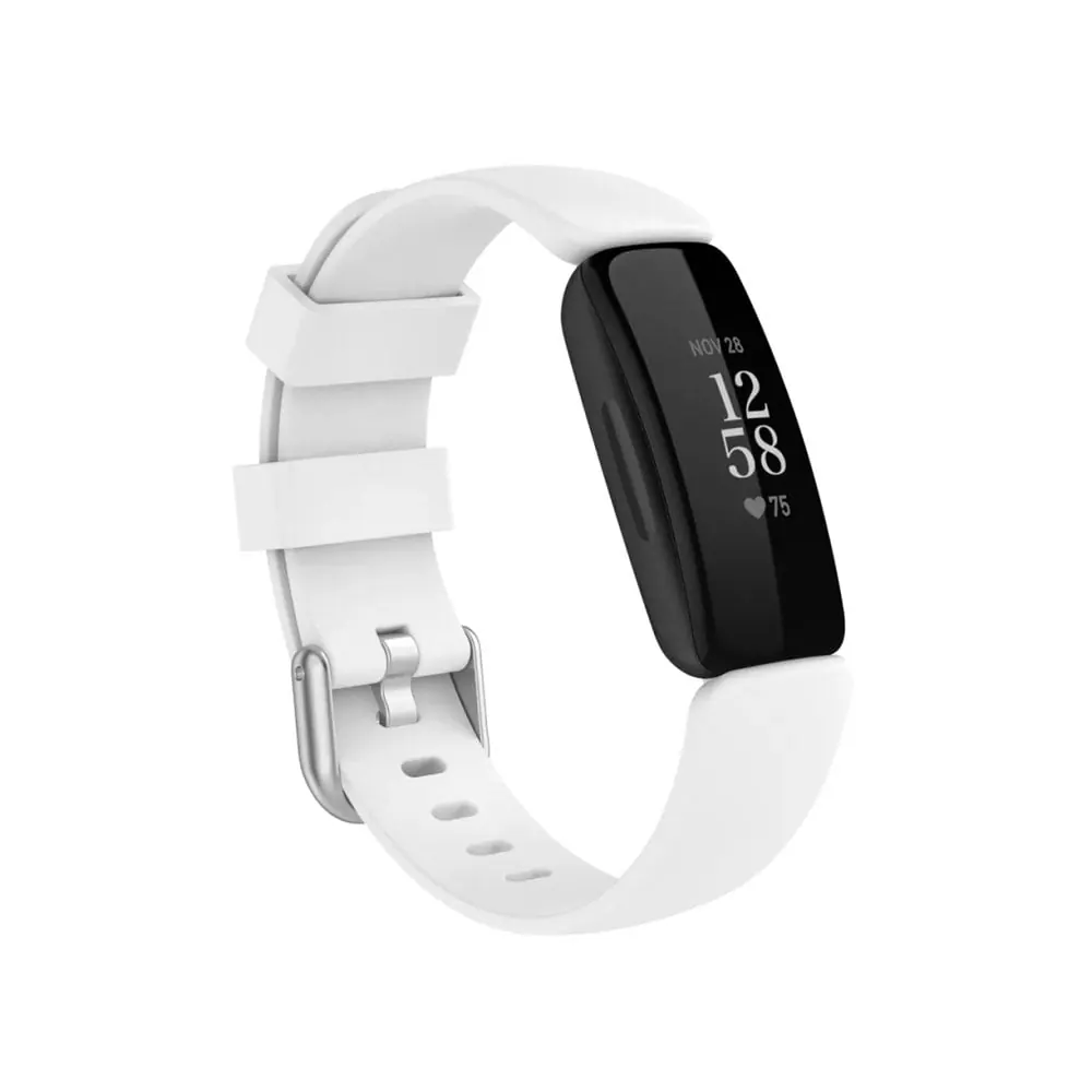 Fitbit Inspire 2 replacement silicone strap - White (M-L)