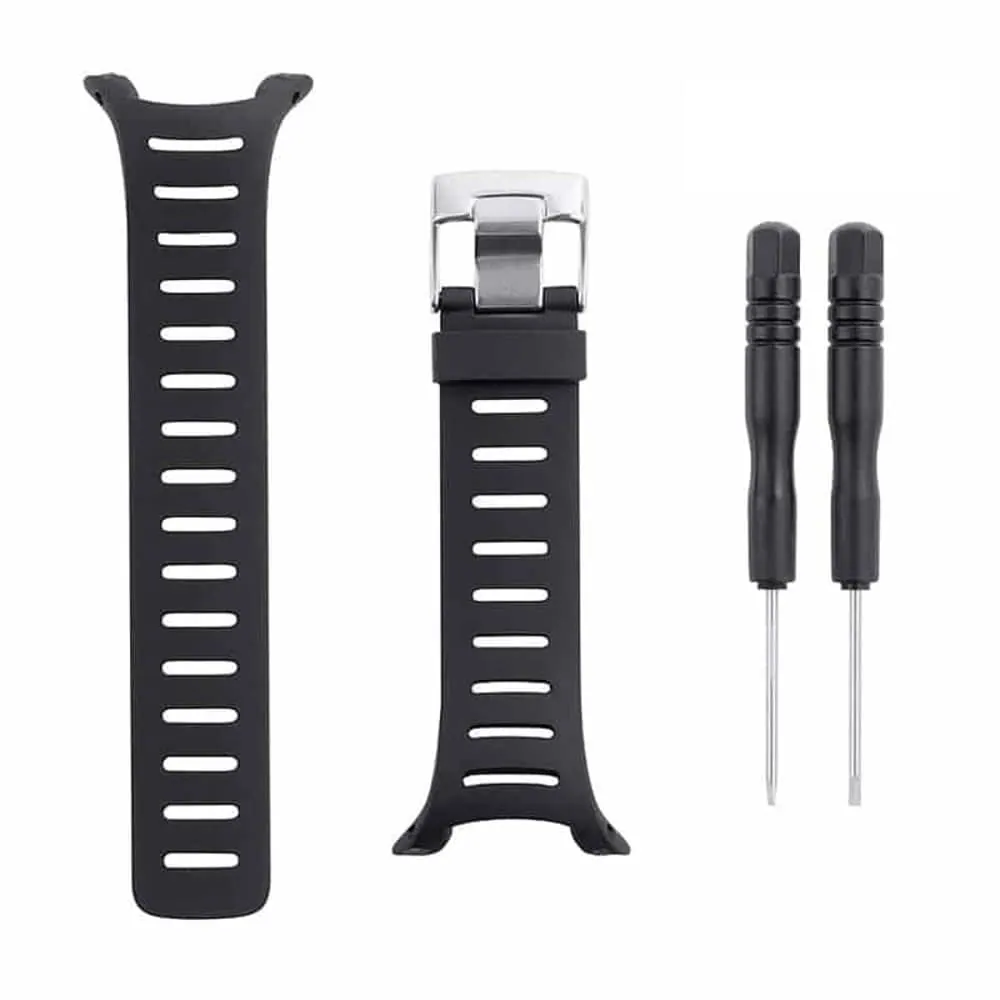 34mm Silicone Strap for Suunto T1/T1C/T3/T3C/T3D/T4C - Black