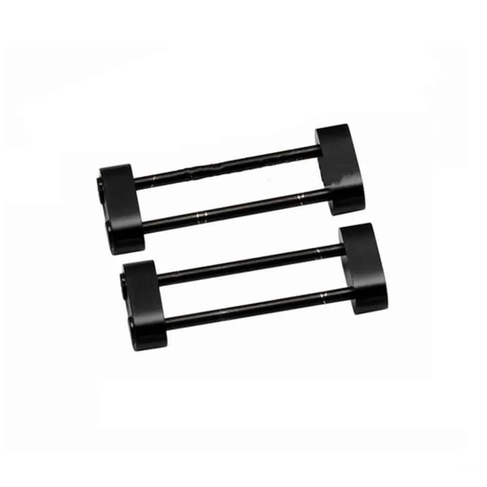 24mm Stainless Steel Link Lug Adaptors for Suunto Core - Black
