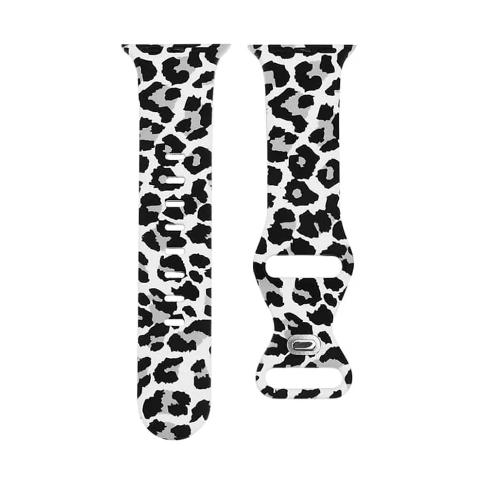 Silicone Strap for 42/44/45/49mm Apple Watch- Leopard