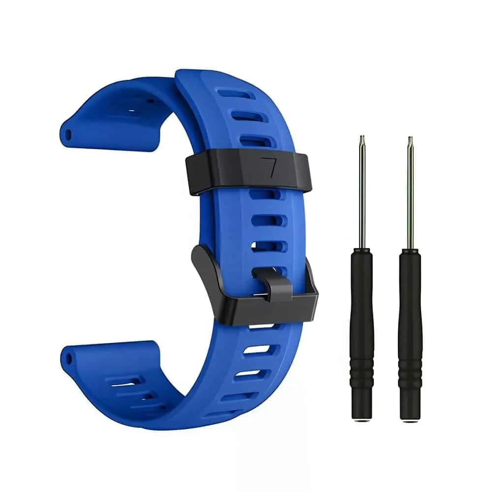 26mm PinFit Silicone Strap & Tool - Blue