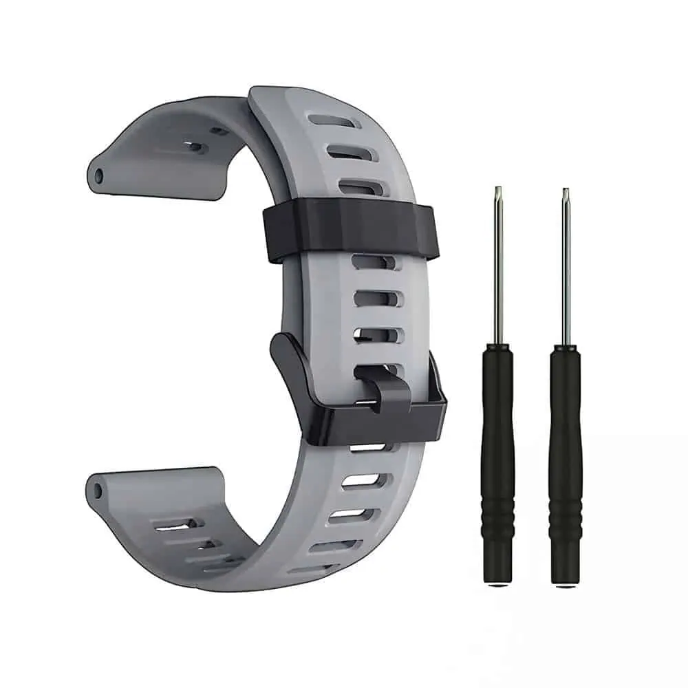 26mm PinFit Silicone Strap & Tool - Grey