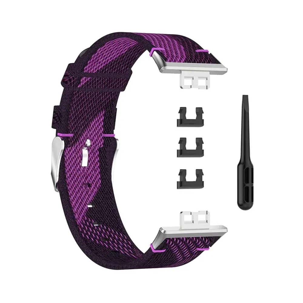 Sporty Woven Nylon Band for Huawei Watch Fit - Purple