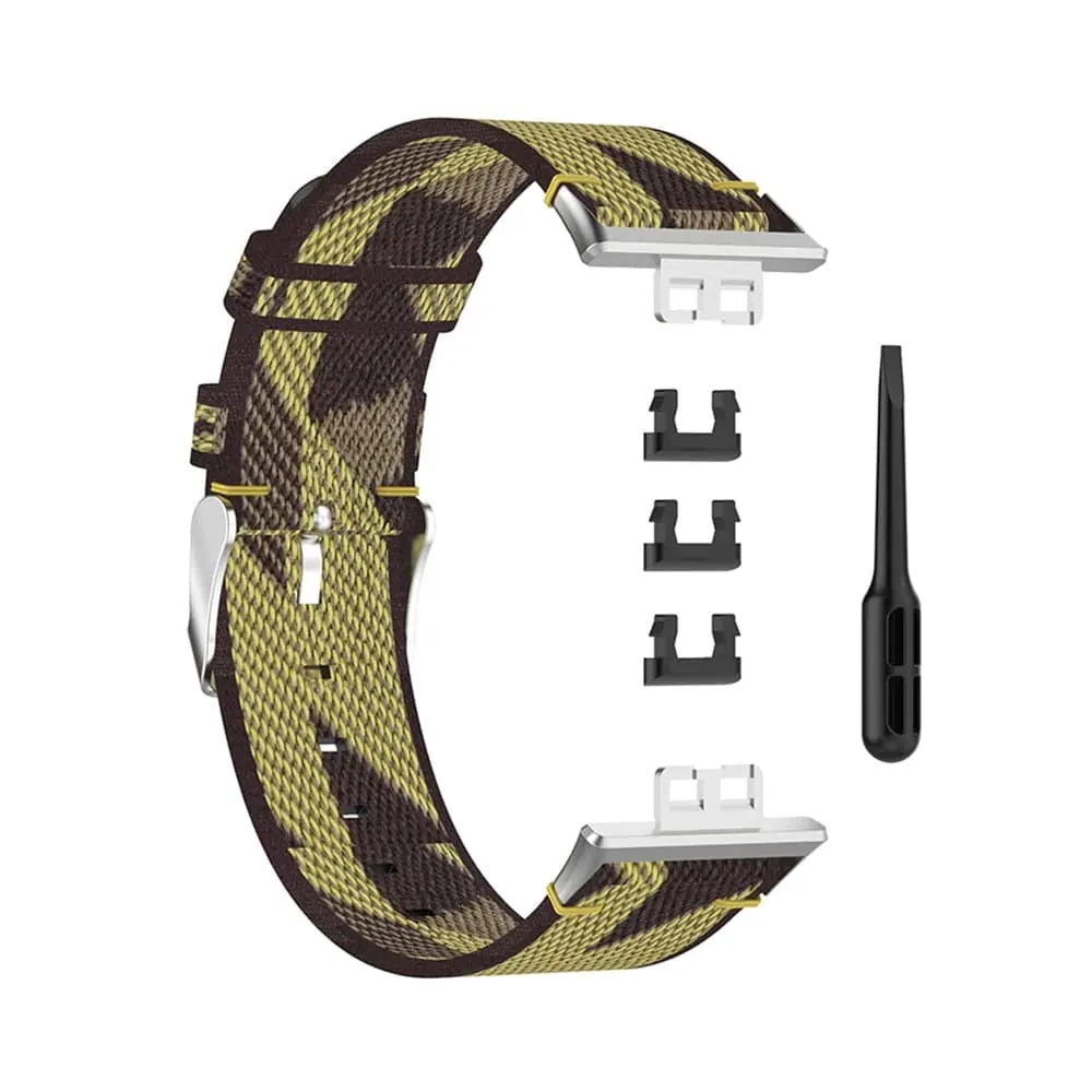 Sporty Woven Nylon Band for Huawei Watch Fit - Yellow