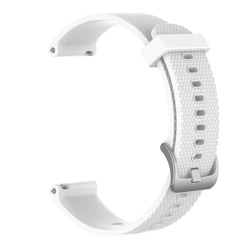 20mm Quick Release Silicone Strap - White
