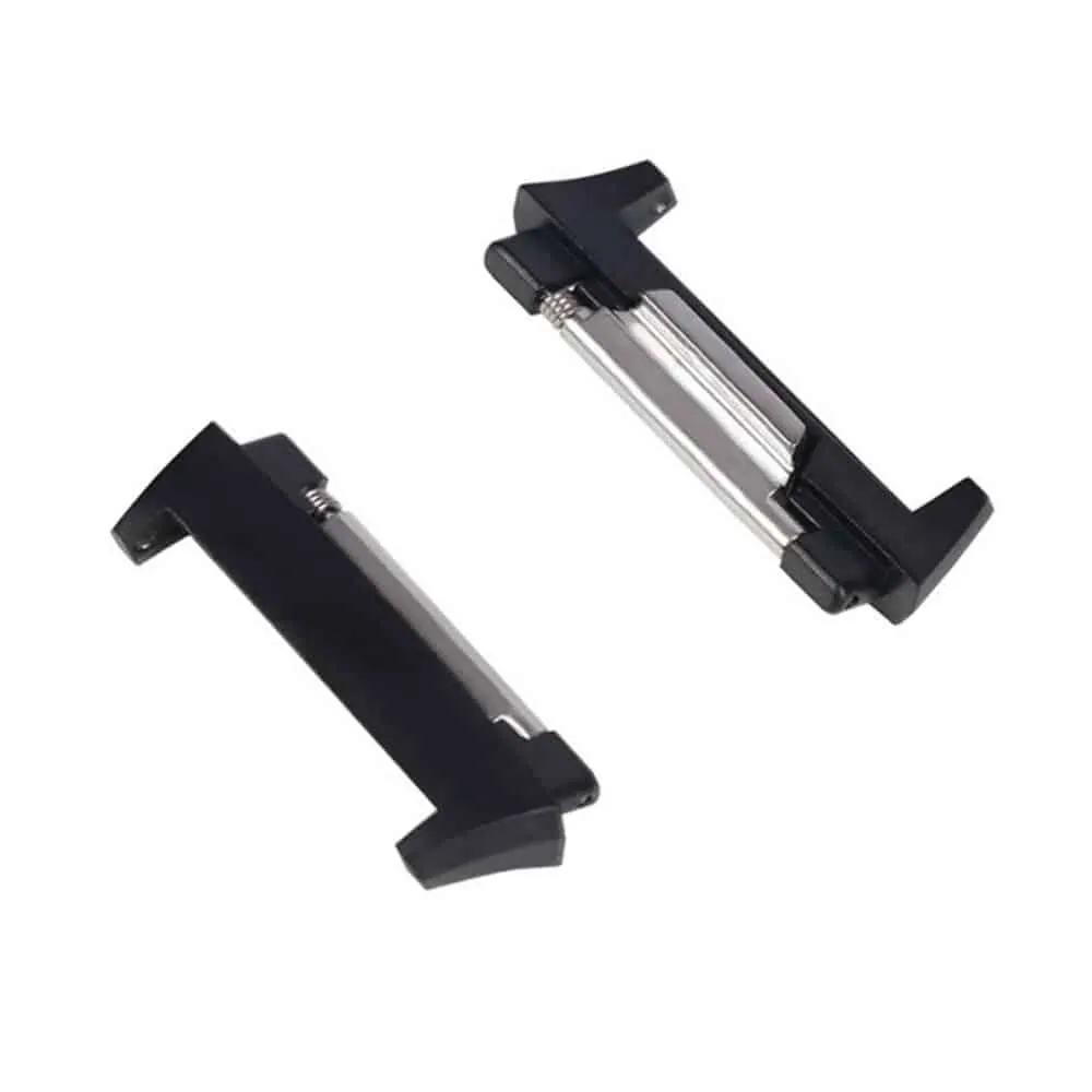 Replacement S/Steel Adapter Connectors for Fitbit Ionic - Black