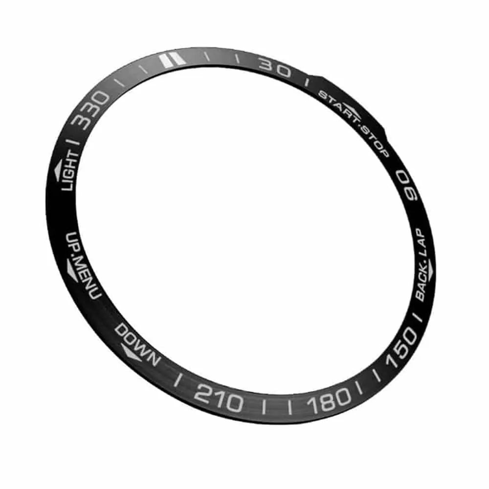 Bezel for Garmin Fenix 7 watch - Black