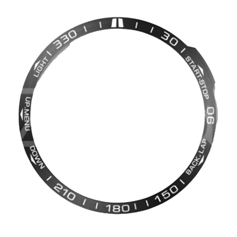 Bezel for Garmin Fenix 7X watch - Black