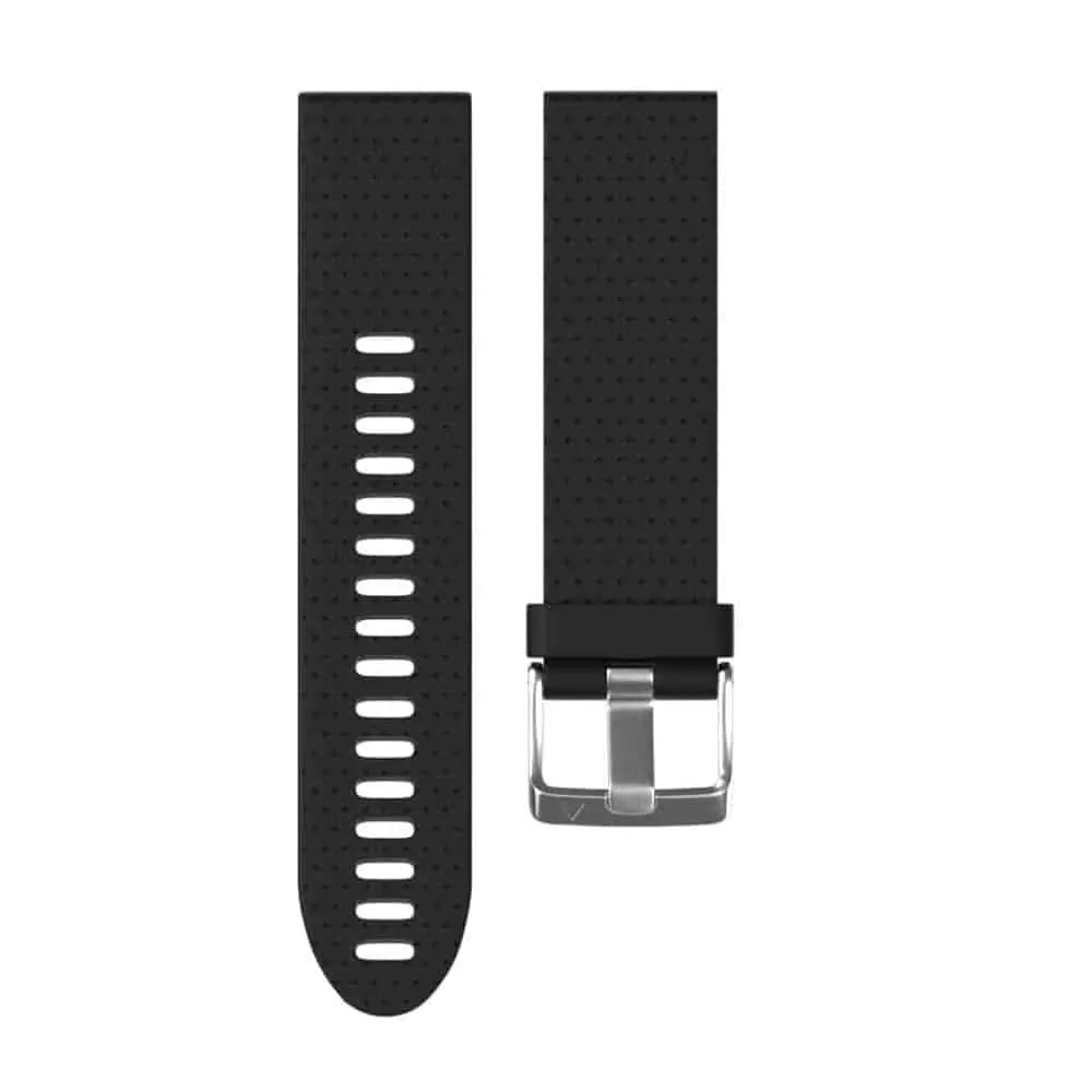 20mm EasyFit Silicone Strap for Garmin - Black