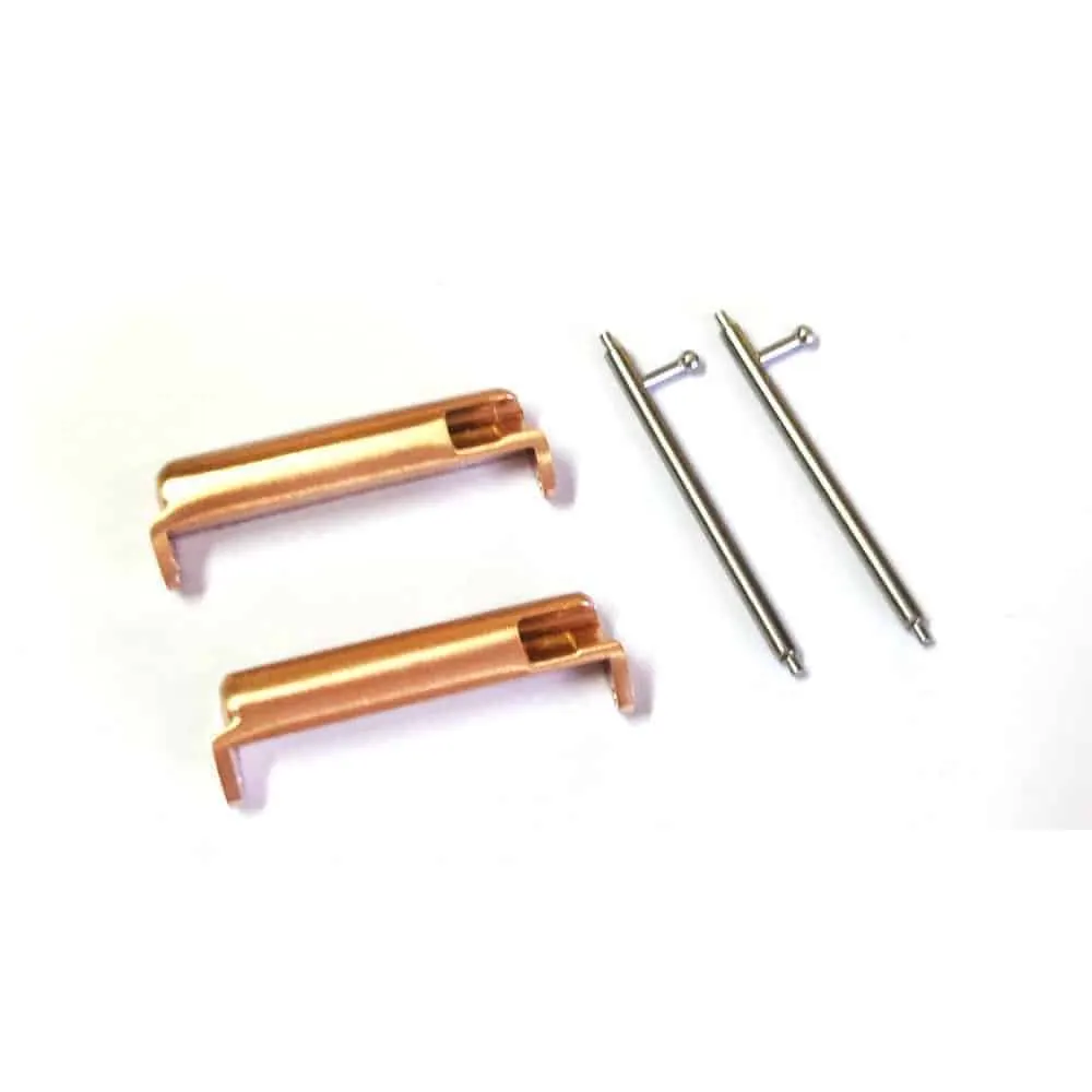 Stainless Steel Lug Adapter Connectors for 22mm Fitbit Versa