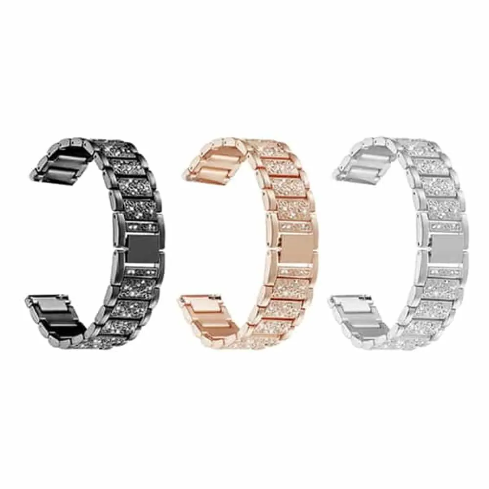 26mm EasyFit Sparkling S/Steel Strap Combo Garmin (S-M-L)