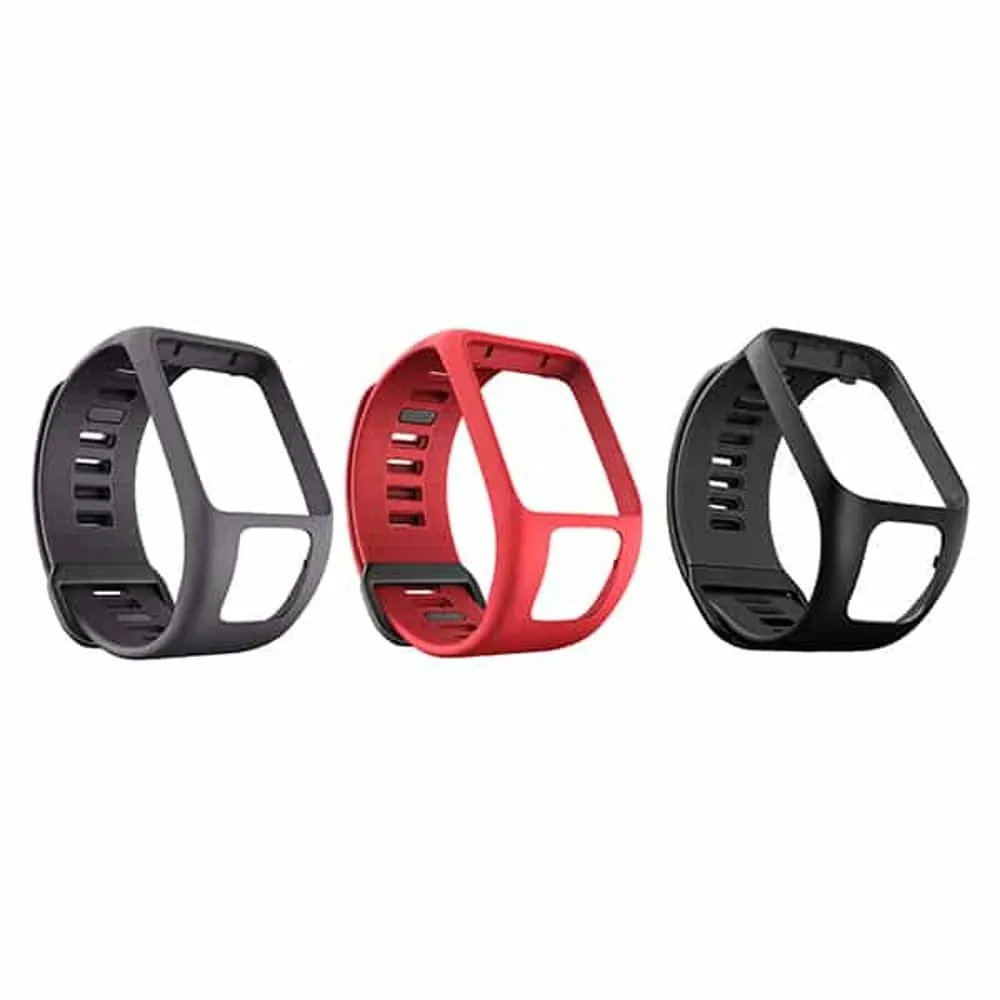 TomTom Runner/Spark Silicone Strap Dark Grey/Red/Black - Combo