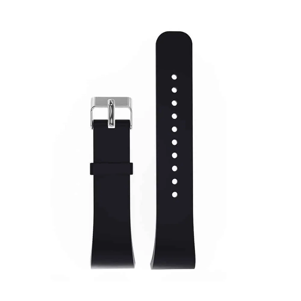 18mm Silicone Strap for Samsung Gear Fit 2 - Black - S-M