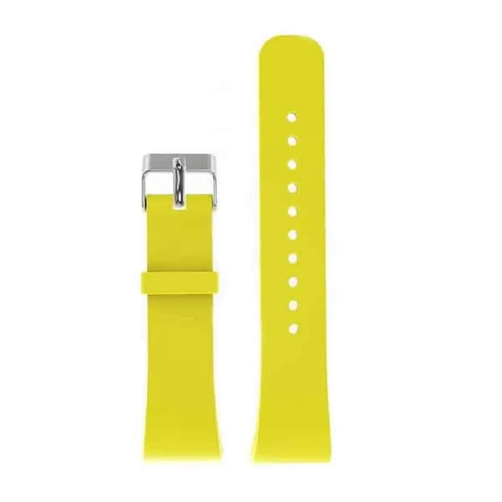 18mm Silicone Strap for Samsung Gear Fit 2 - Yellow - M-L