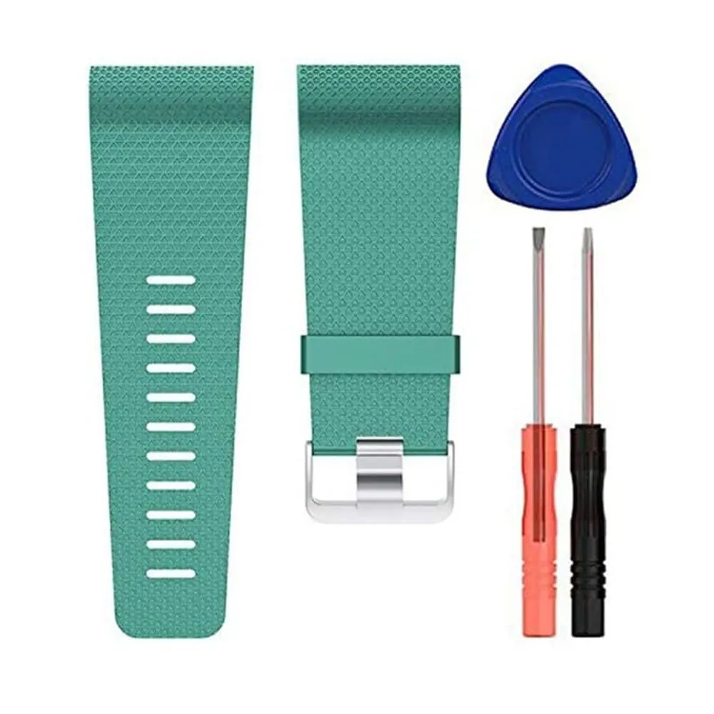 Silicone Strap for Fitbit Surge (S/M) - Frost Blue