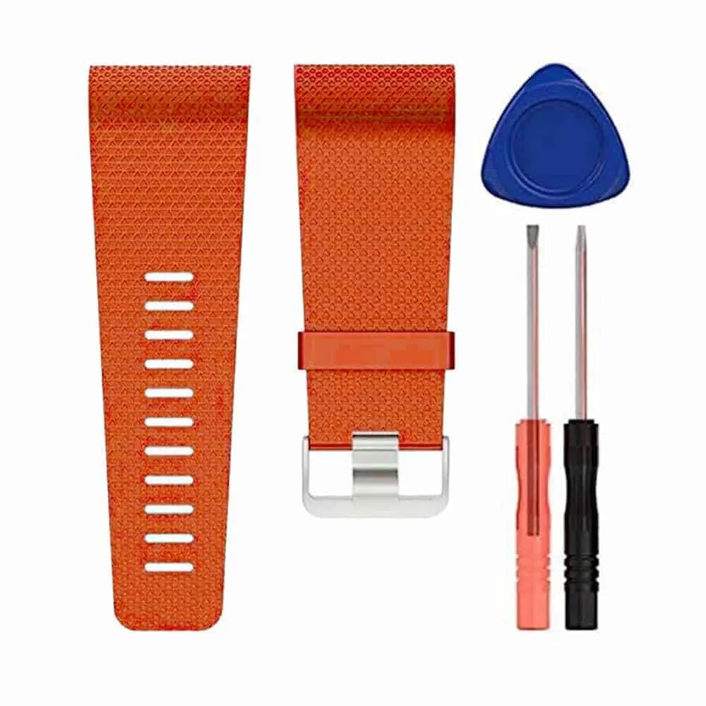 Silicone Strap for Fitbit Surge (S/M) - Orange