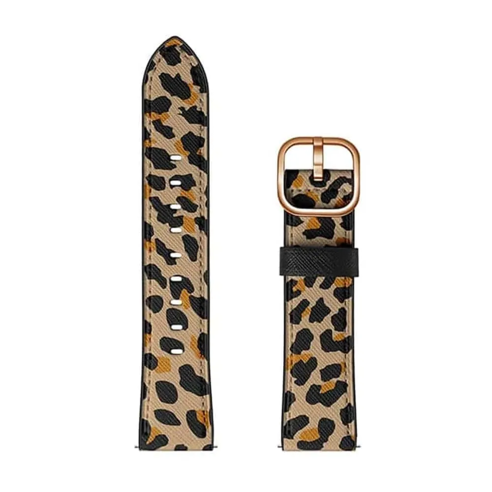 22mm PinFit Vegan Leather Strap- Leopard