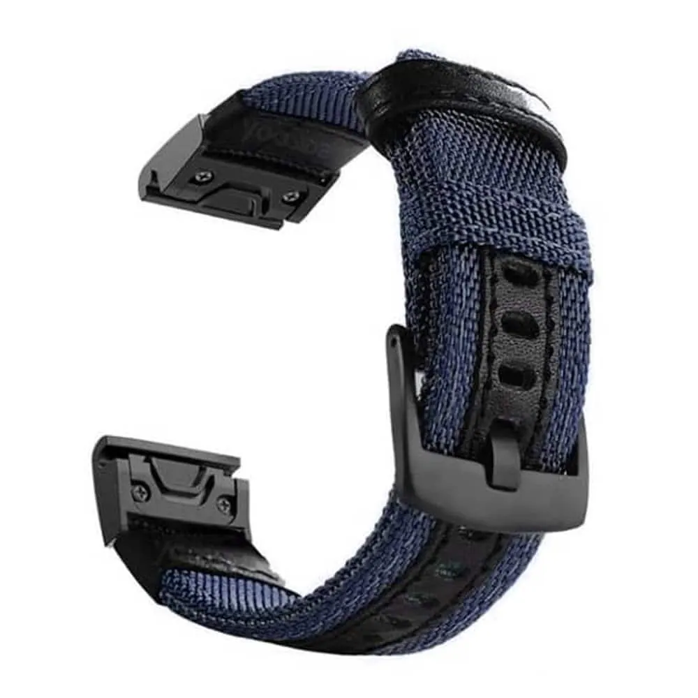 26mm EasyFit NOTA Nylon Sweatproof Strap for Garmin - Navy