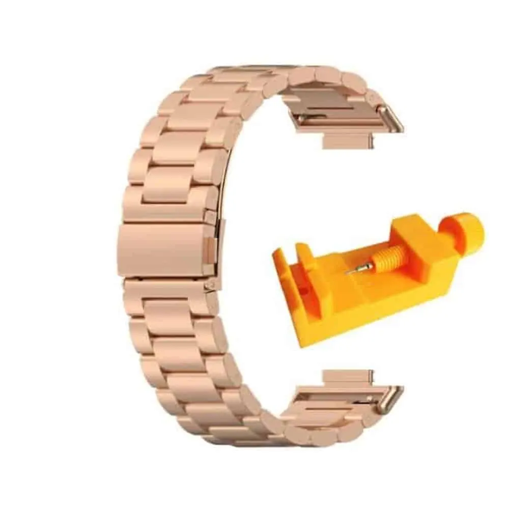 20mm Stainless Steel Strap for Huawei Watch Fit 2 - Rose Gold