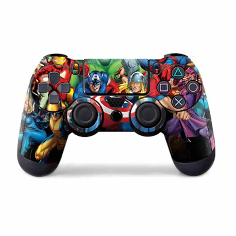 Protective Vinyl Skin Sticker for PS4 Controller - Marvel