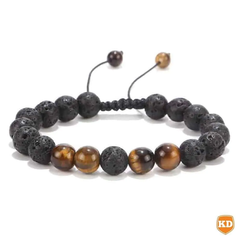 Essential Oil Diffuser Lava Stone Bead Bracelet - Tiger Eye