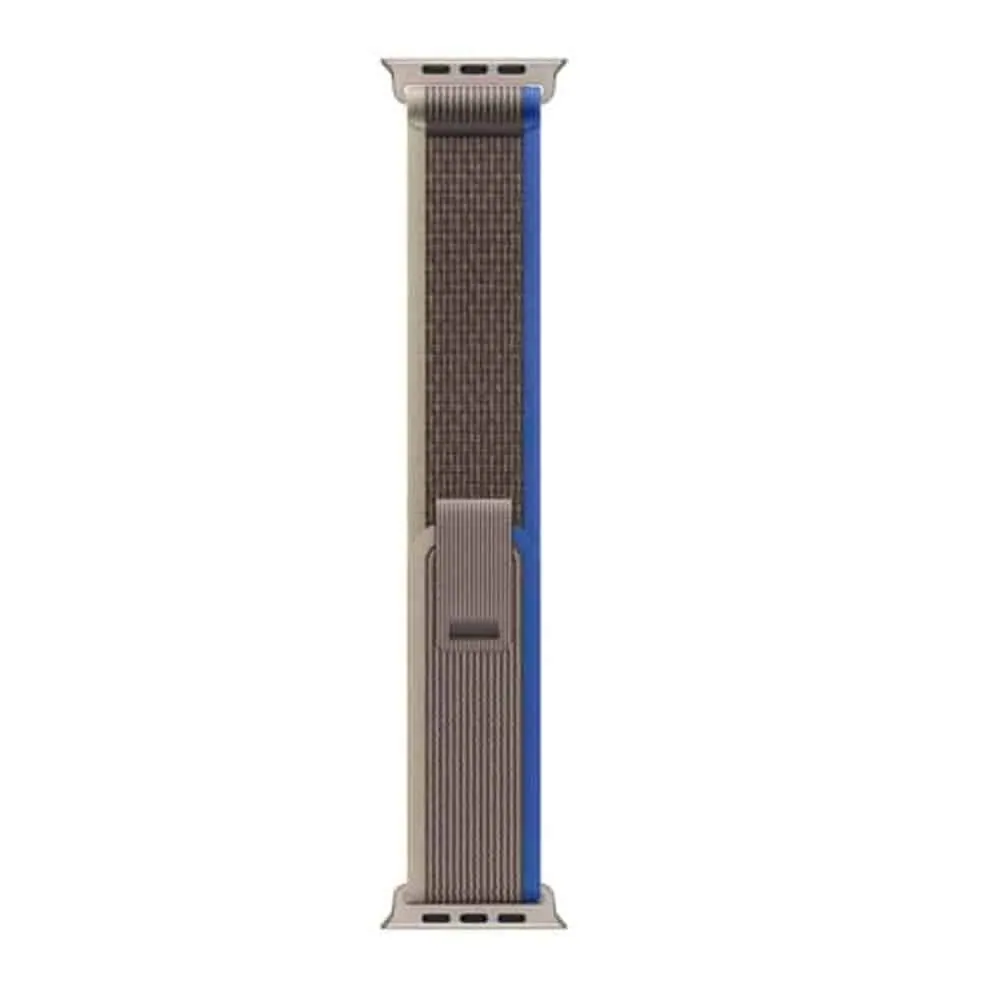 49mm Trail Loop Woven Nylon Strap for Apple Watch Ultra, Grey+Blue