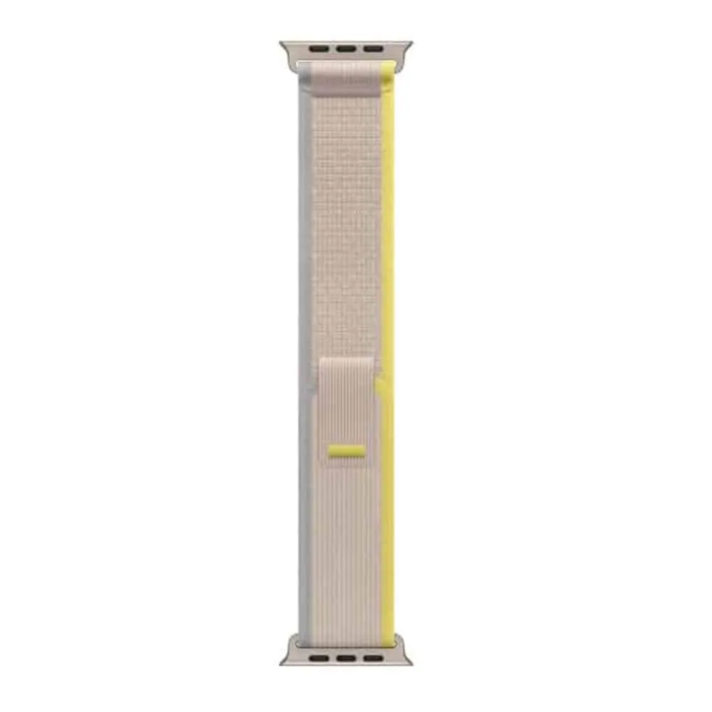 49mm Trail Loop Woven Nylon Strap for Apple Watch Ultra, Yellow+Beige