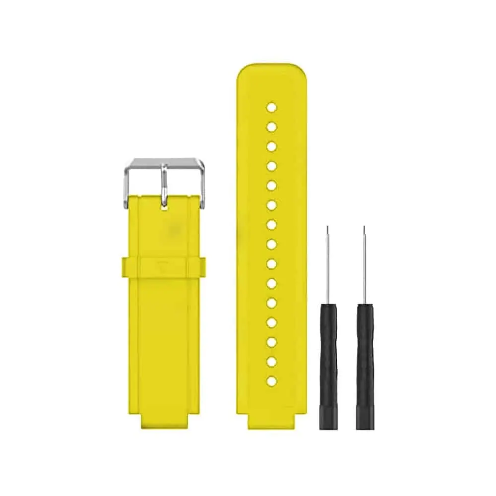 20mm PinFit Silicone Strap - Yellow