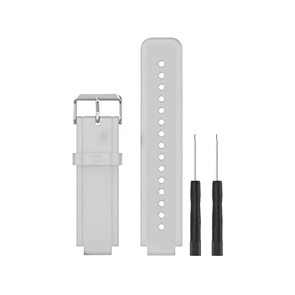 20mm PinFit Silicone Strap - White
