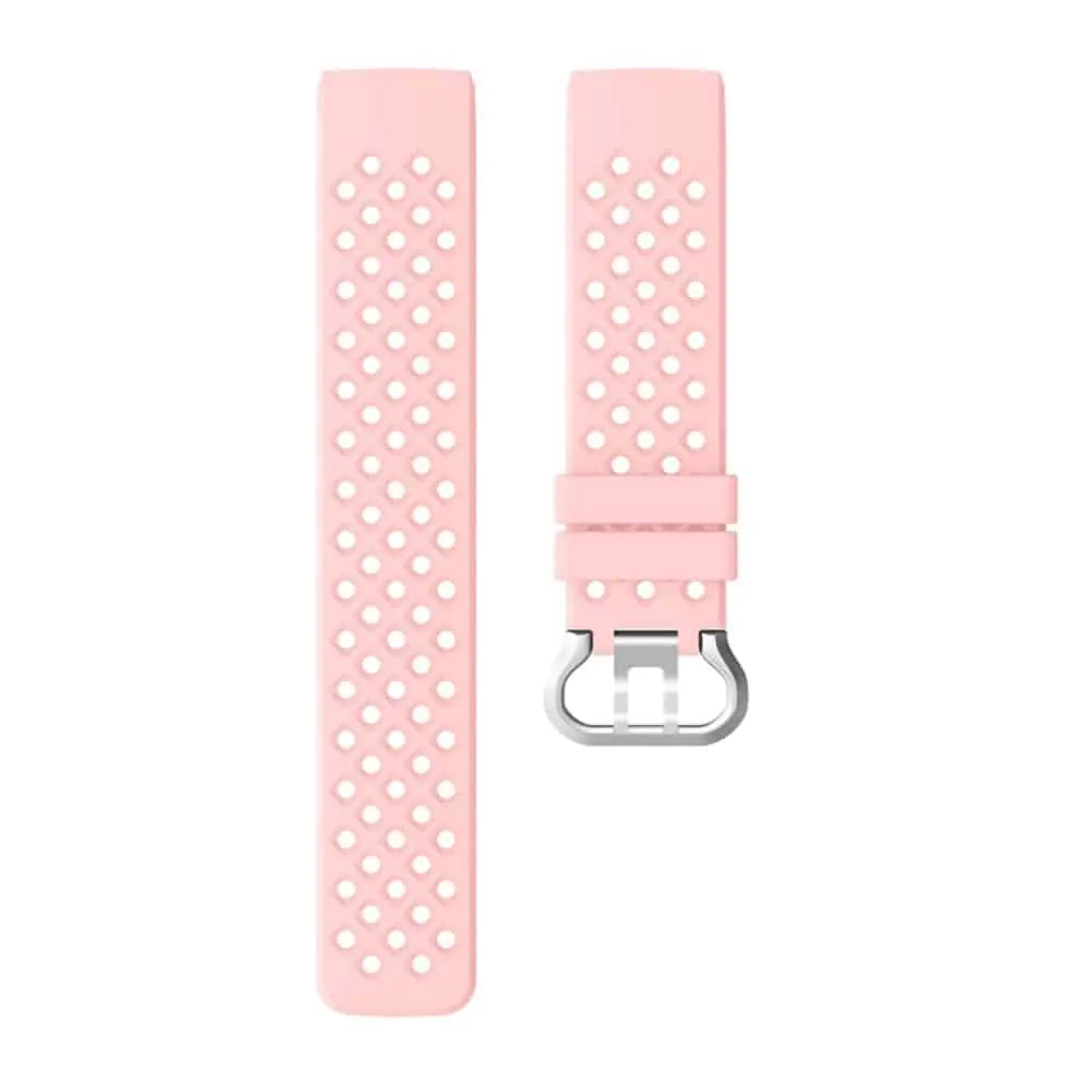 Silicone Strap for Fitbit Versa/Versa 2 (S/M) - Light Pink