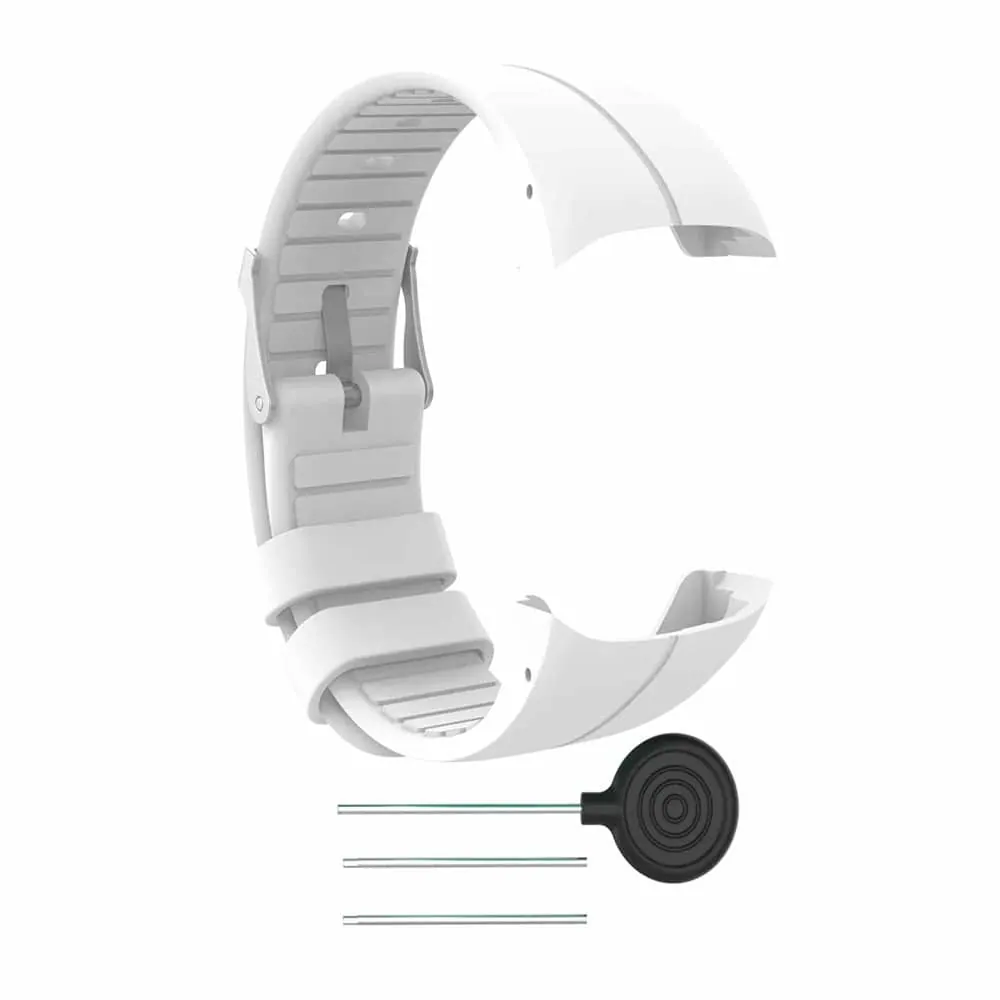 Polar M400/M430 replacement silicone strap - White (M/L)