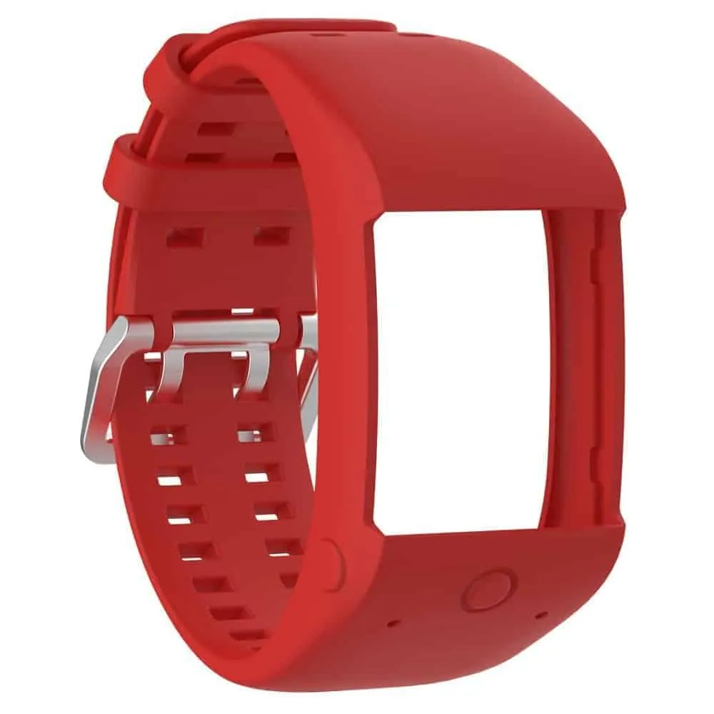 Polar M600 replacement silicone strap -Red