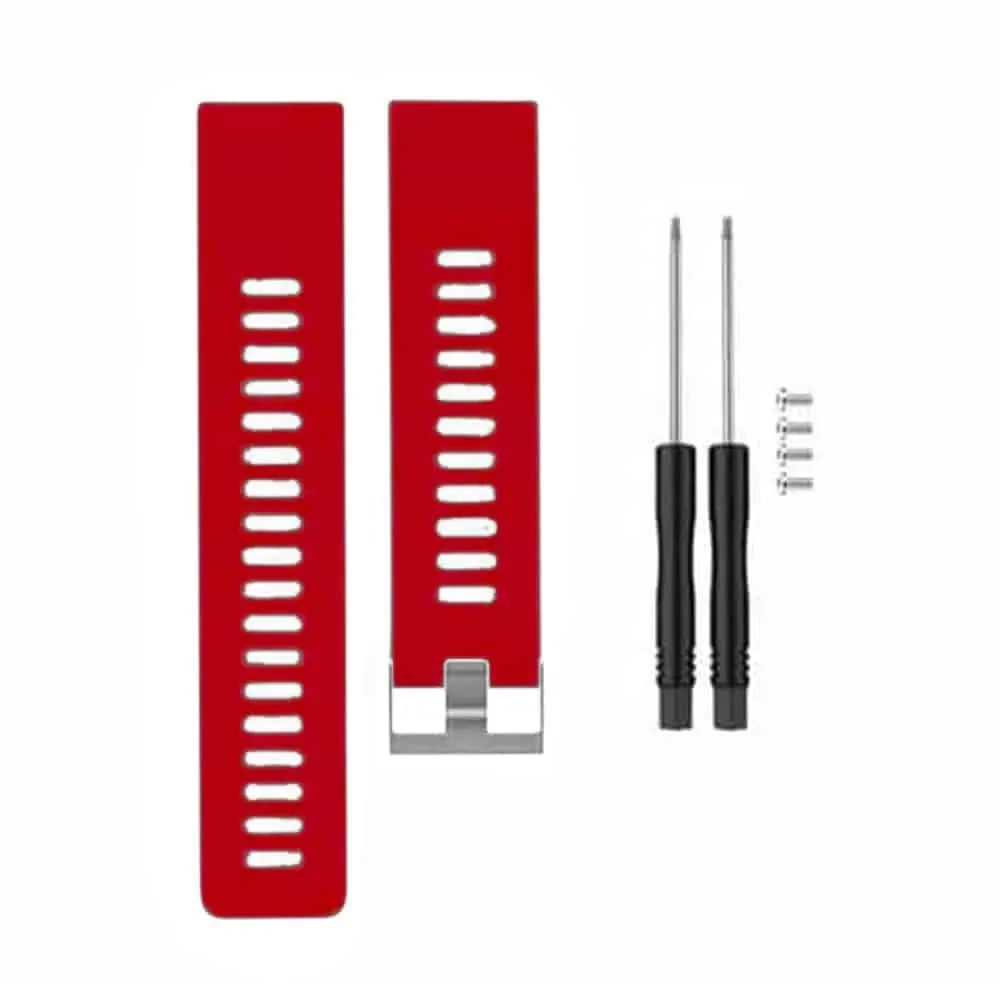 Silicone Strap for Garmin Vivoactive HR - Red