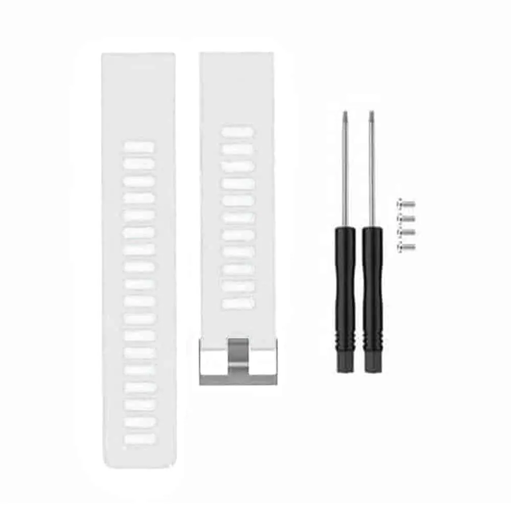 Silicone Strap for Garmin Vivoactive HR - White