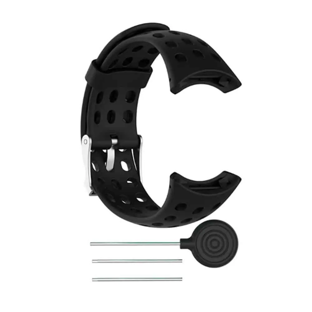Suunto M1/M2/M4/M5 Replacement Silicone Strap- Black