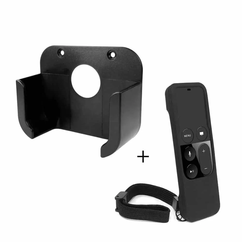 Silicone Remote Cover & Holder Combo for 4th Gen HD Apple TV