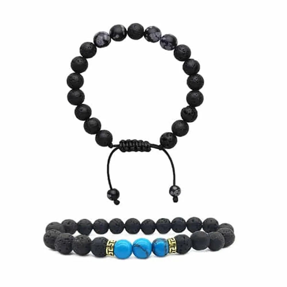 Aromatherapy Lava Stone Essential Oil Diffuser Bracelets