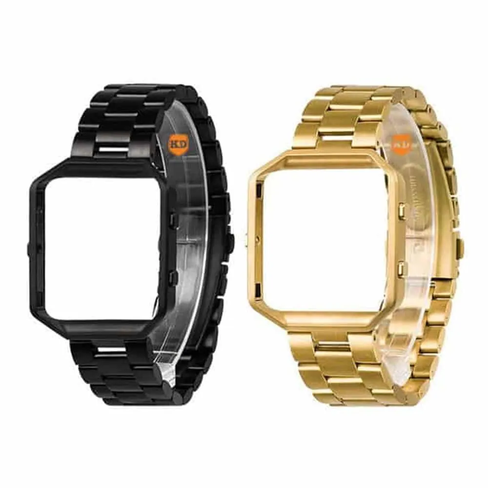 Stainless Steel Strap w/Metal Frame for Fitbit Blaze-x2